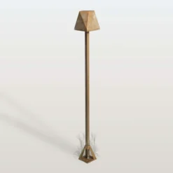Bolardo luminoso LED Silva Edge, altura 80 cm, latón antiguo, IP65