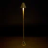 Bolardo luminoso LED Silva Frame, altura 80 cm, latón antiguo, IP65