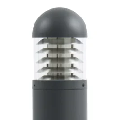 Bolardo luminoso LED Skagena de Lucande, antracita, altura 90 cm, IP54