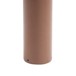 Bolardo luminoso LED Skagena de Lucande, marrón, altura 90 cm, IP54