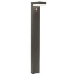 Bolardo luminoso LED solar Chioma de Lindby, antracita, sensor