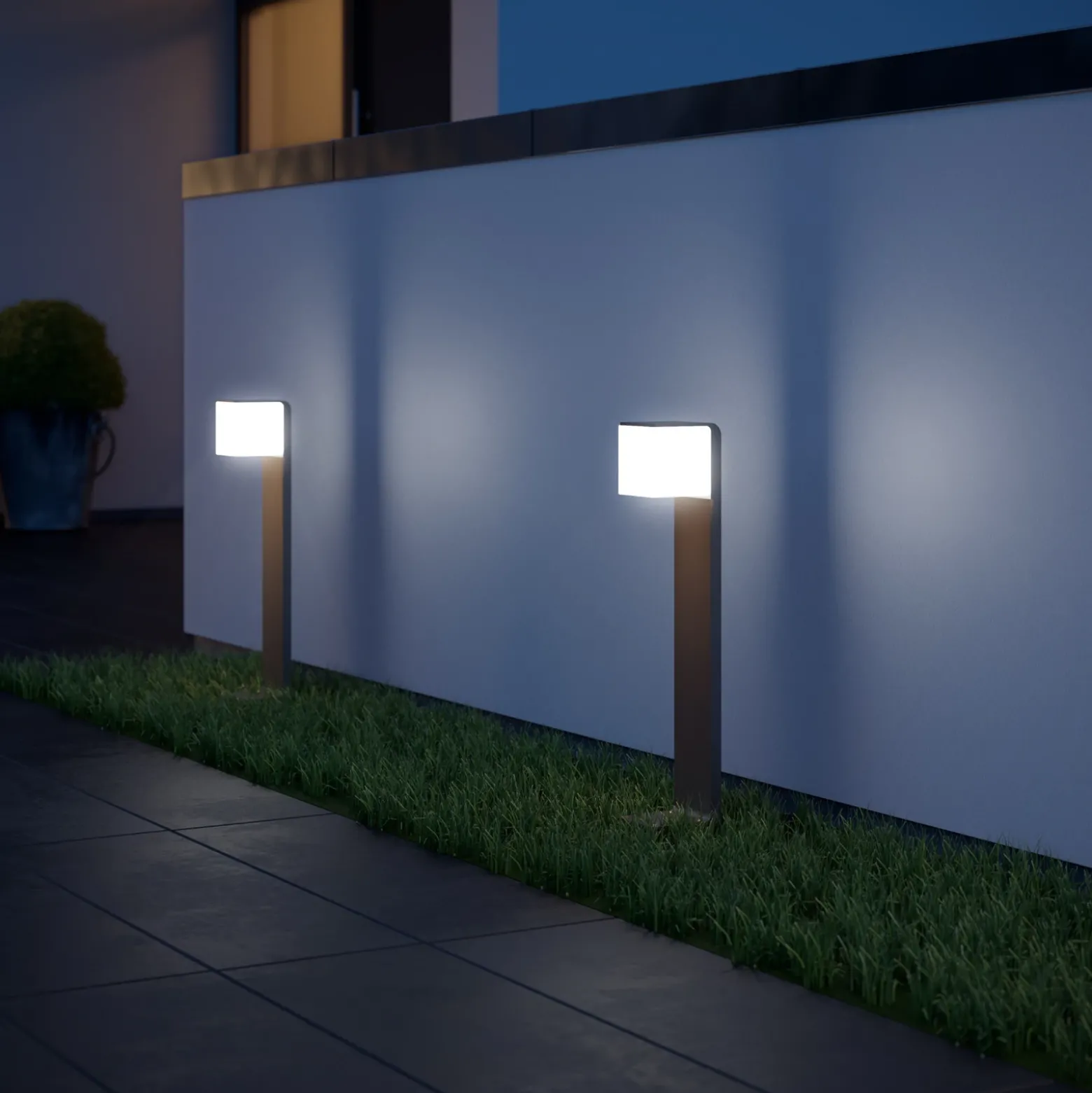 Bolardo luminoso LED STEINEL GL 80 C, Bluetooth Smart, antracita
