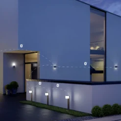 Bolardo luminoso LED STEINEL GL 80 C, Bluetooth Smart, antracita