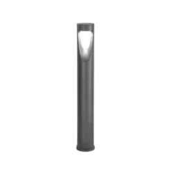 Bolardo luminoso LED Teo, 80 cm de altura, negro, metal, IP65