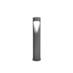Bolardo luminoso LED Teo, 60 cm de altura, negro, metal, IP65