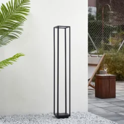 Bolardo luminoso LED Thorvid de Lucande, altura 120 cm, negro