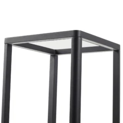 Bolardo luminoso LED Thorvid de Lucande, altura 120 cm, negro