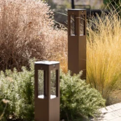 Bolardo luminoso LED Tradition Sensor Corten 90cm