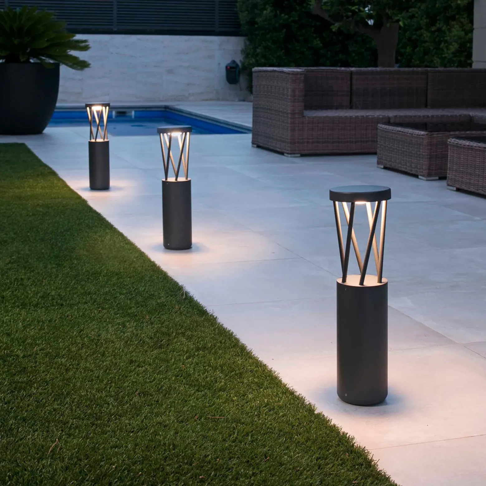 Bolardo luminoso LED Twist