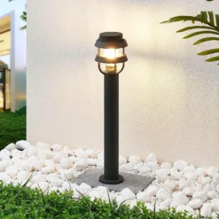 Bolardo luminoso Lindby «Alvaro», antracita, 60 cm, IP44, E27