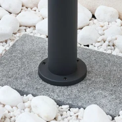 Bolardo luminoso Lindby «Alvaro», antracita, 60 cm, IP44, E27