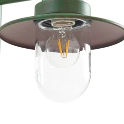 Bolardo luminoso Lindby Eloretta, verde, 110 cm, acero, IP44, E27