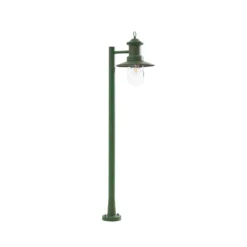 Bolardo luminoso Lindby Eloretta, verde, 110 cm, acero, IP44, E27