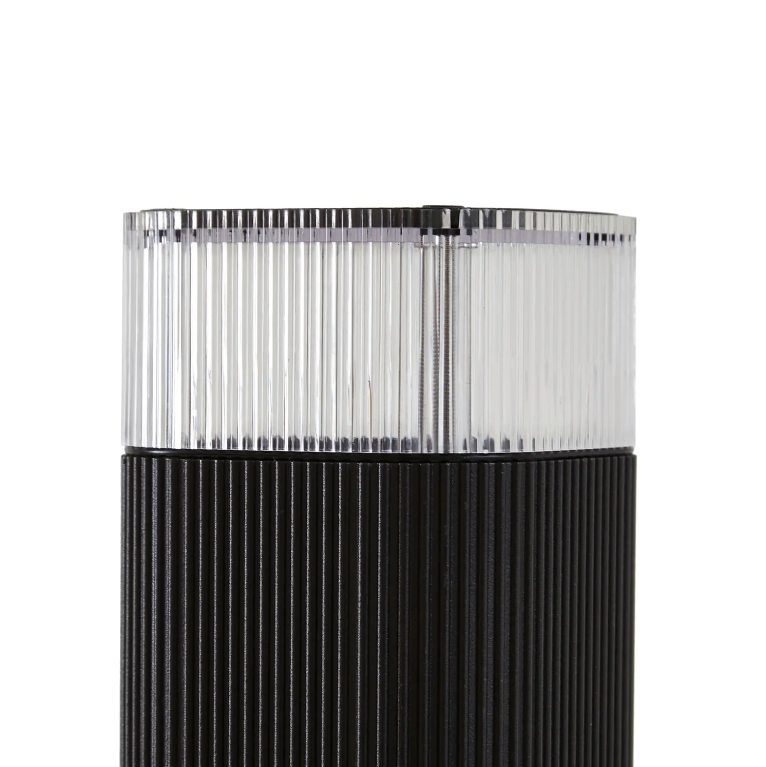 Bolardo luminoso Lindby Halvar, 80 cm, negro, IP65, GU10, sensor