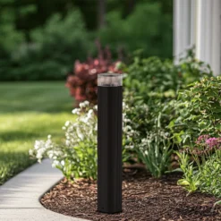 Bolardo luminoso Lindby Halvar, 50 cm, negro, IP65, GU10
