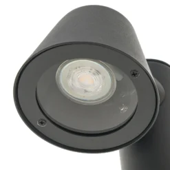 Bolardo luminoso Lindby Ileyna, 2 luces, antracita, 100 cm