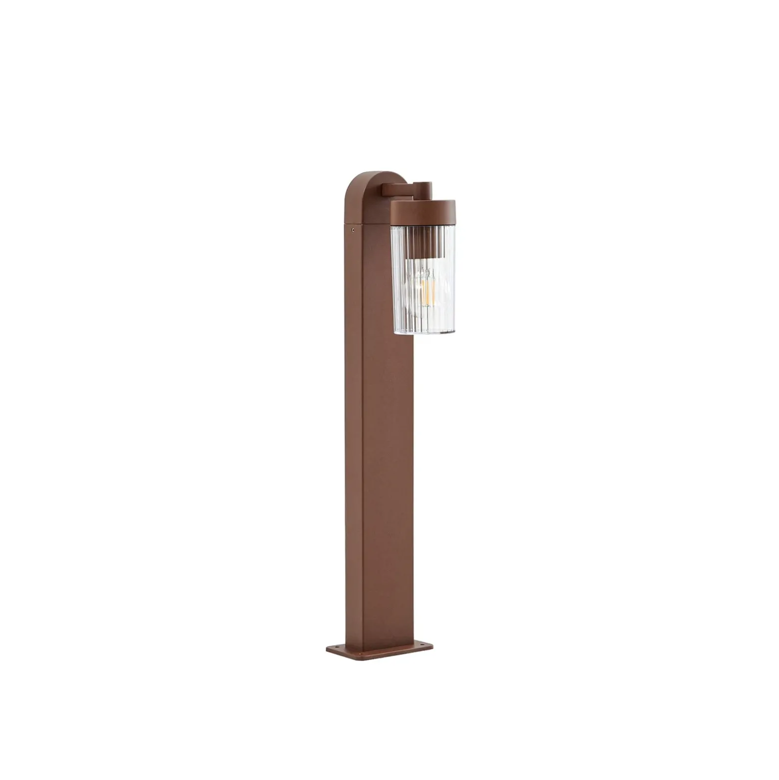 Bolardo luminoso Lindby Kaliro, óxido, 60 cm, E27, IP54