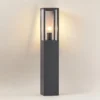 Bolardo luminoso Lindby Peldar, antracita/transparente, 80 cm
