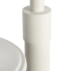 Bolardo luminoso Lindby Zayn, blanco, cristal, altura 109 cm, IP65