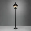 Bolardo luminoso Livenza, negro, altura 100 cm, aluminio, IP44