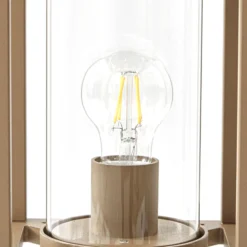 Bolardo luminoso Lucande Ferda, 60 cm, marrón, IP44
