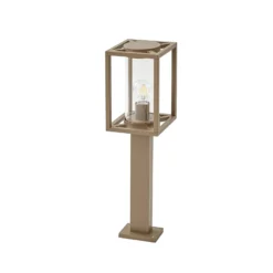 Bolardo luminoso Lucande Ferda, 60 cm, marrón, IP44