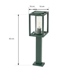Bolardo luminoso Lucande Ferda, 60 cm, verde, IP44
