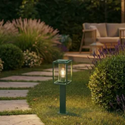 Bolardo luminoso Lucande Ferda, 60 cm, verde, IP44