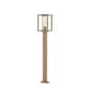 Bolardo luminoso Lucande Ferda, 100 cm, marrón, IP44