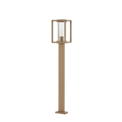 Bolardo luminoso Lucande Ferda, 100 cm, marrón, IP44
