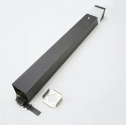 Bolardo luminoso Lucande Kiran, 100 cm, con sensor, gris, IP44, E27