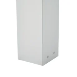 Bolardo luminoso Lucande Kiran, 100 cm, con sensor, gris claro, IP44