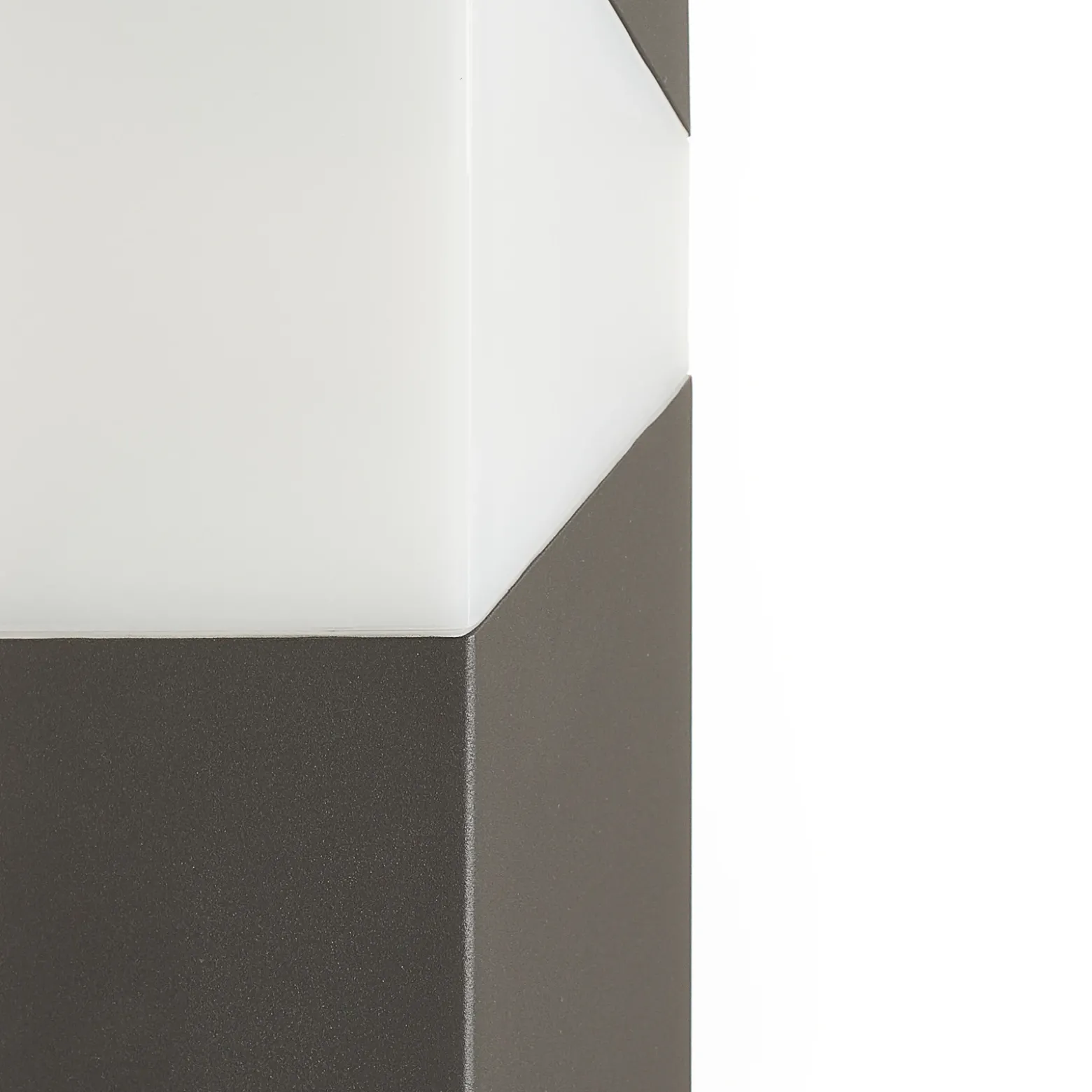 Bolardo luminoso Lucande Kiran, 100 cm, gris, metal, IP44, E27