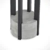 Bolardo luminoso Lucande Overa, gris, metal, 68 cm, IP44, E27