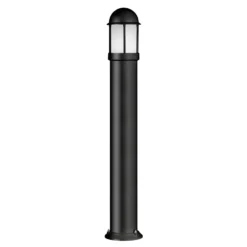 Bolardo luminoso Marco de aluminio, negro