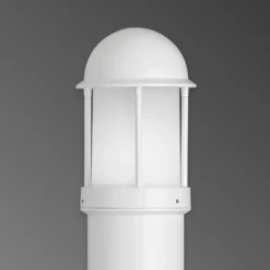 Bolardo luminoso Marco de aluminio, blanco