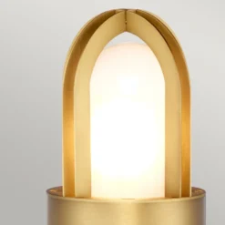Bolardo luminoso Paignton acero inoxidable, latón