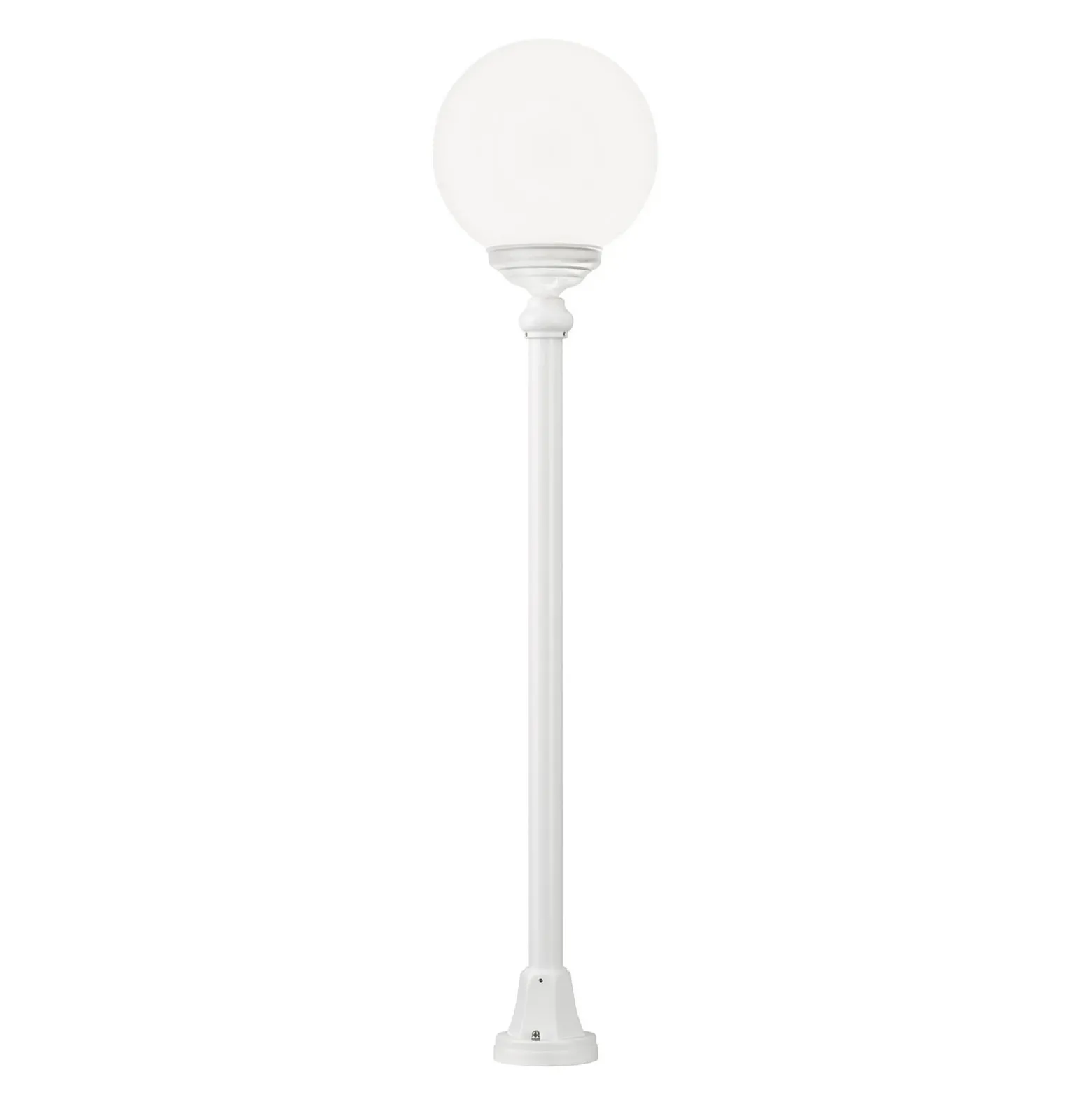 Bolardo luminoso 1132, pantalla esférica, blanco