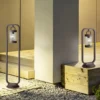 Bolardo luminoso SAMBESI, color óxido, altura 60 cm, metal, IP44