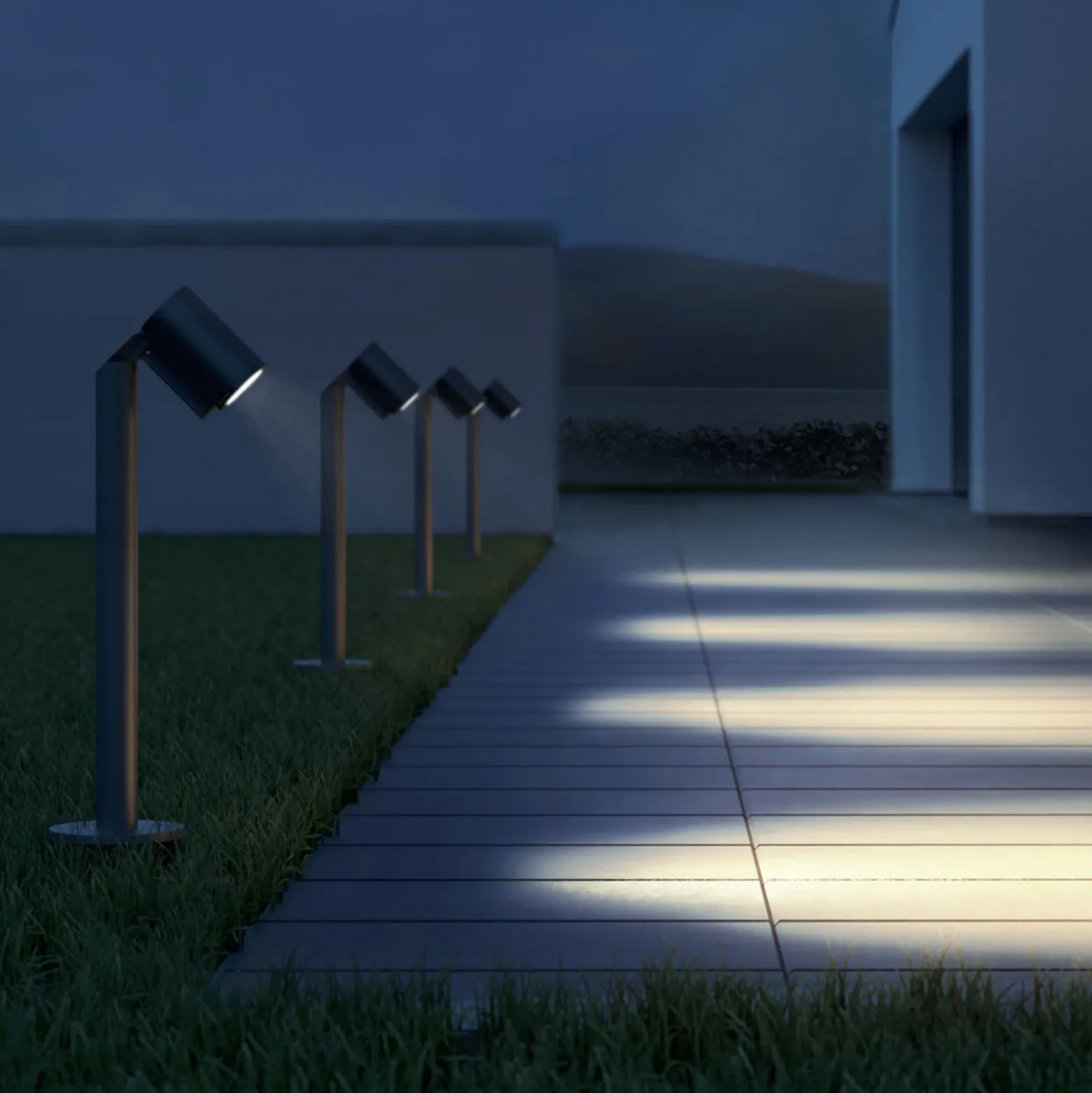 Bolardo luminoso STEINEL SPOT WAY, color antracita, IP44, orientable