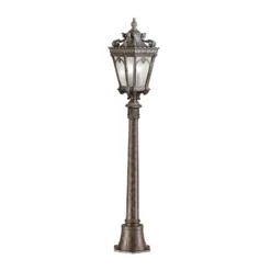 Bolardo luminoso Tournai, altura 110 cm, aluminio, cristal