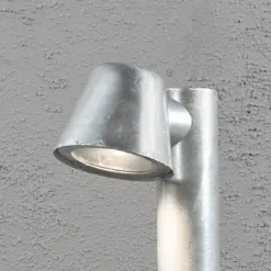 Bolardo luminoso Trieste de acero galvanizado