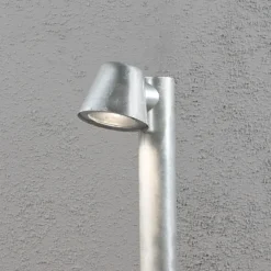 Bolardo luminoso Trieste de acero galvanizado