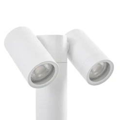 Bolardo luminoso Tulimar de PRIOS, 2 luces, 60 cm, blanca, IP65