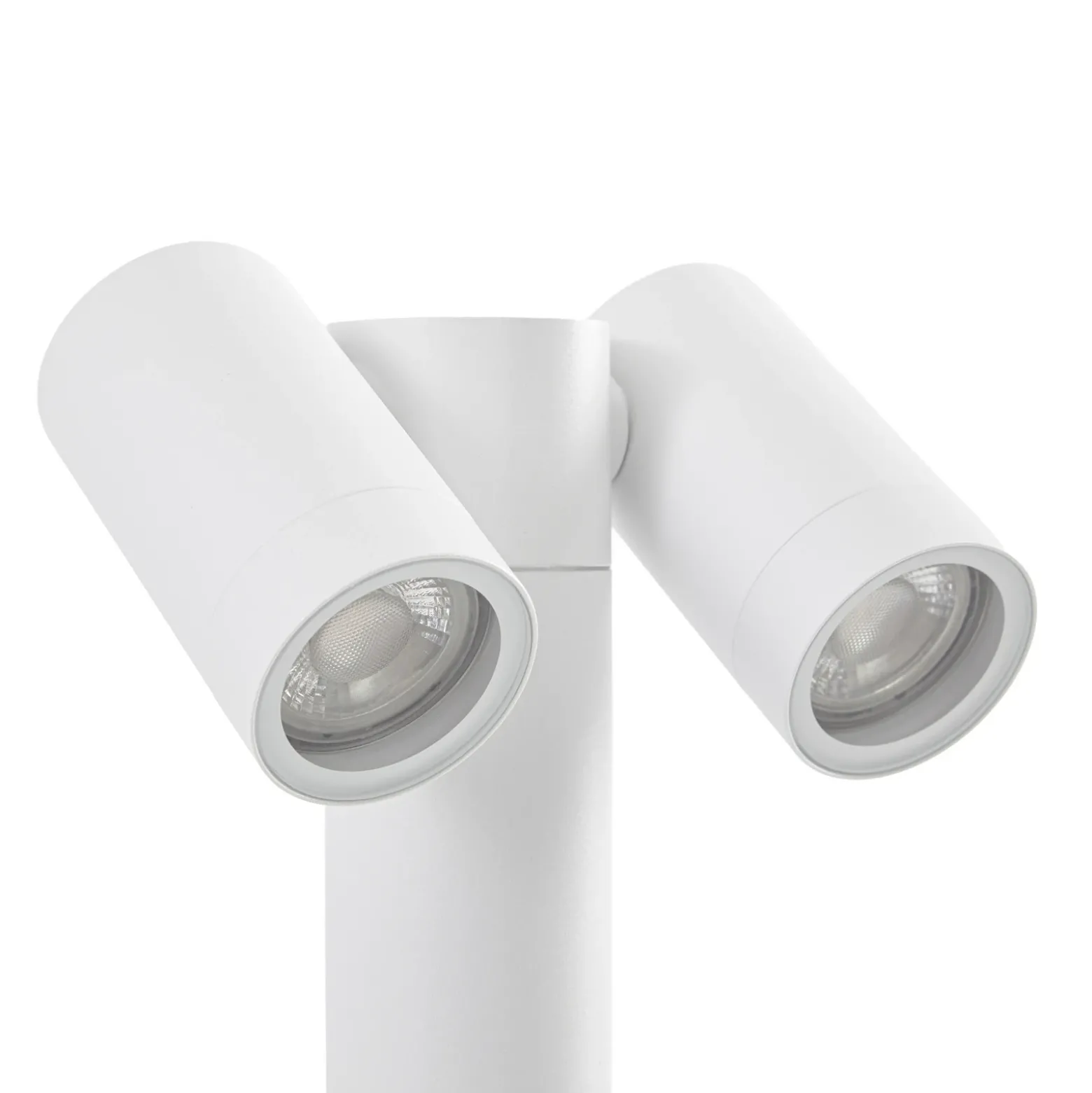 Bolardo luminoso Tulimar de PRIOS, 2 luces, 60 cm, blanca, IP65