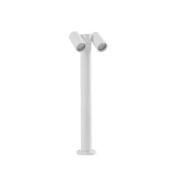Bolardo luminoso Tulimar de PRIOS, 2 luces, 60 cm, blanca, IP65
