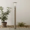 Bolardo luminoso York, acero inoxidable, detector de movimiento, IP44