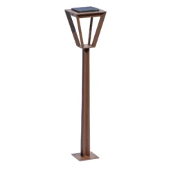 Bolardo solar LED Metro con sensor, corten