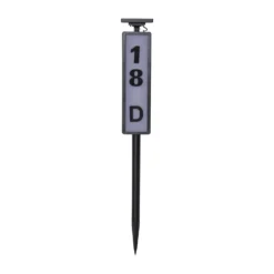 Bolardo solar LED Pathy, indicador número de casa