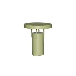 Bonita lámpara de mesa LED recargable BringMe Mini, verde, altura 20 cm